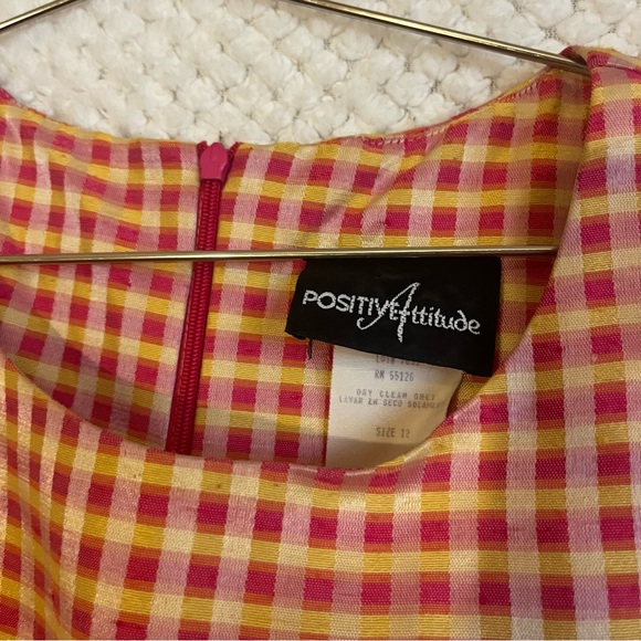 Positive Attitude Womens Y2K Vintage Mini Dress Sleeveless Colorful Bright Sz 12 - Picture 3 of 11